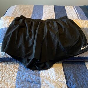 Nike Black Sports Shorts
Unlined, no pockets